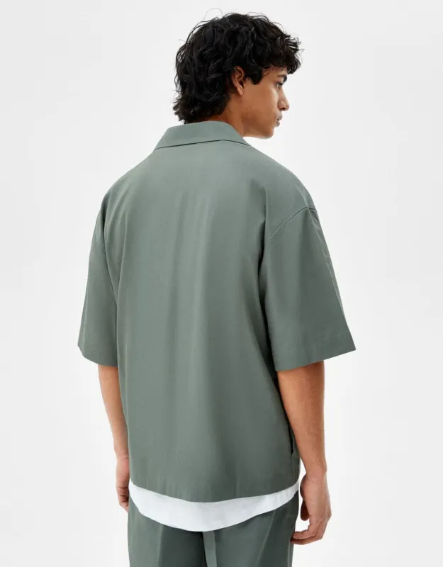 Oversize-Hemd aus Lyocell